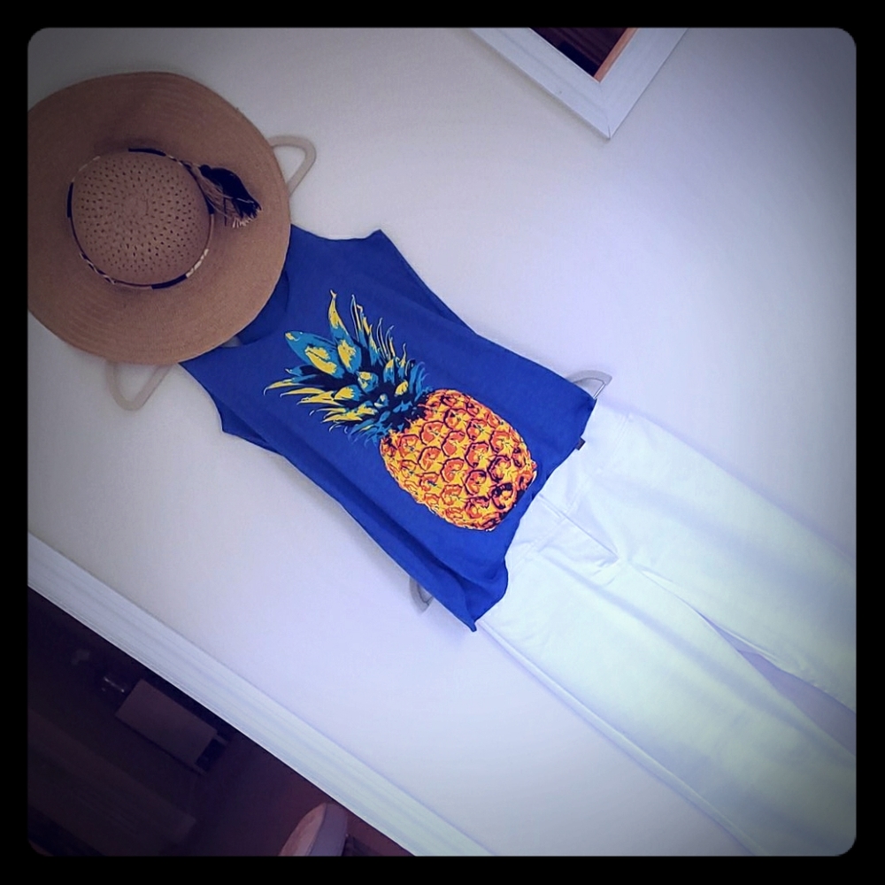 Pineapple print Tank top